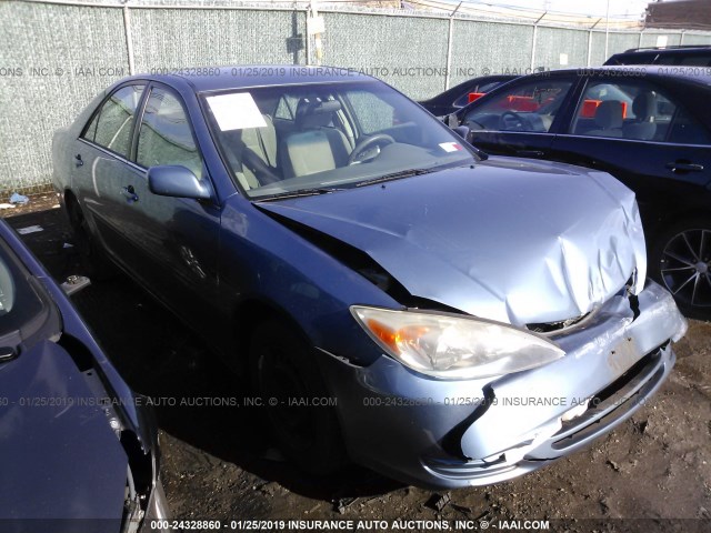 4T1BE32K64U798900 - 2004 TOYOTA CAMRY LE/XLE/SE BLUE photo 1