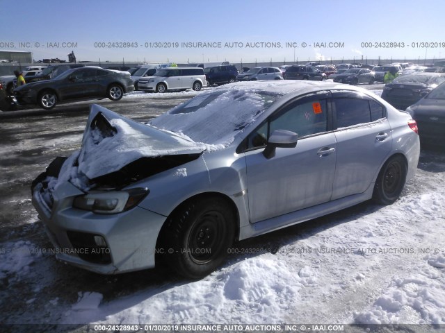 JF1VA1J66G9815374 - 2016 SUBARU WRX LIMITED SILVER photo 2