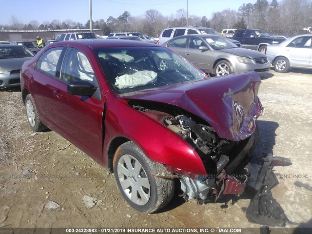 3FAHP06ZX7R241021 - 2007 FORD FUSION S RED photo 1