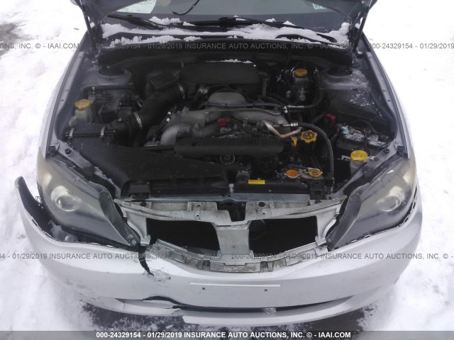 JF1GH61609H816854 - 2009 SUBARU IMPREZA 2.5I SILVER photo 10