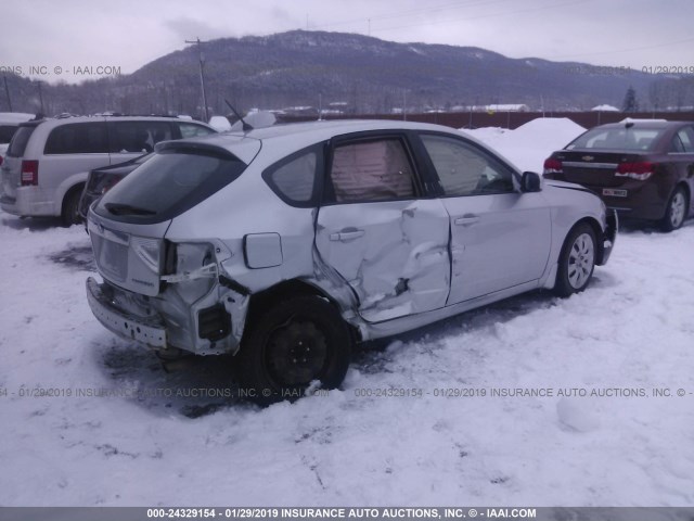 JF1GH61609H816854 - 2009 SUBARU IMPREZA 2.5I SILVER photo 4