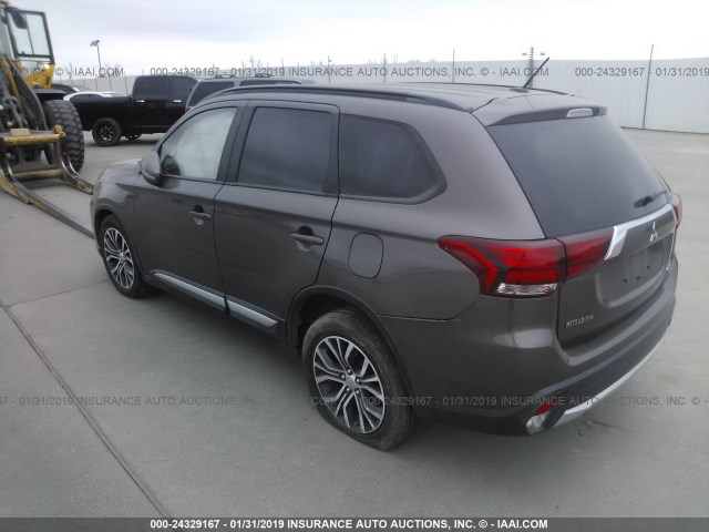 JA4AD3A36GZ013886 - 2016 MITSUBISHI OUTLANDER SE/SEL BROWN photo 3