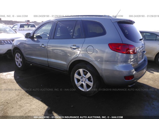 5NMSH13E48H189245 - 2008 HYUNDAI SANTA FE SE/LIMITED GRAY photo 3