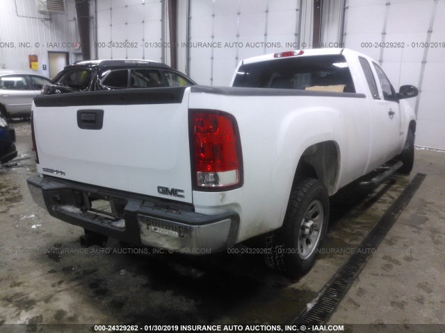 1GTR1TE04DZ286564 - 2013 GMC SIERRA C1500 WHITE photo 4