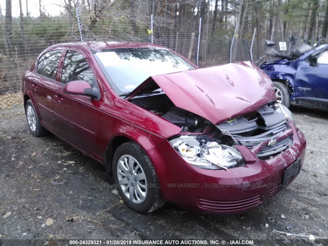 1G1AD5F50A7240644 - 2010 CHEVROLET COBALT 1LT RED photo 1