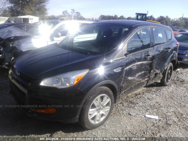 1FMCU0F72DUB52961 - 2013 FORD ESCAPE S BLACK photo 2