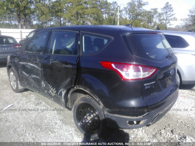 1FMCU0F72DUB52961 - 2013 FORD ESCAPE S BLACK photo 3