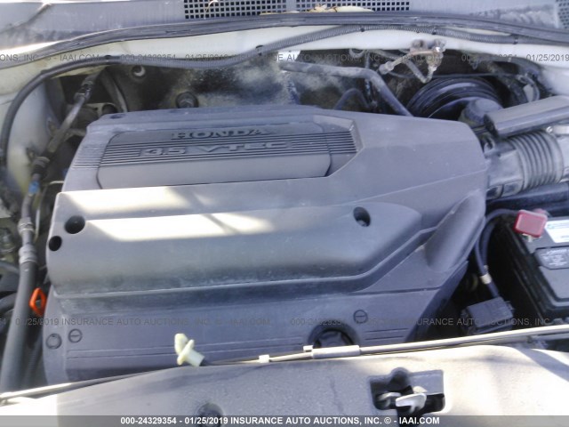 2HKRL18922H559160 - 2002 HONDA ODYSSEY EXL SILVER photo 10