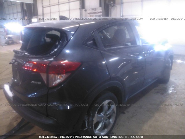 3CZRU6H52HG702045 - 2017 HONDA HR-V EX BLACK photo 4