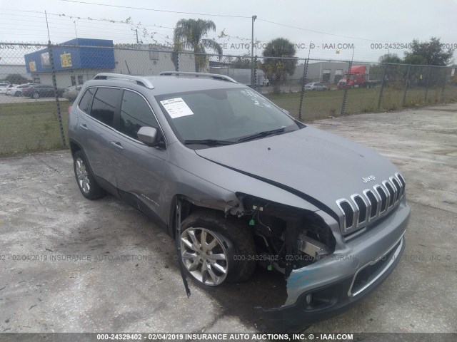 1C4PJLDB9FW602698 - 2015 JEEP CHEROKEE LIMITED GRAY photo 6