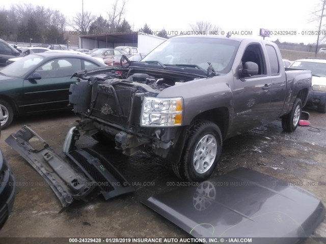 1GCRCPEX1CZ226271 - 2012 CHEVROLET SILVERADO C1500 GRAY photo 2