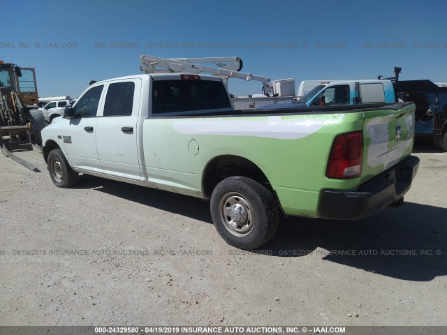 3C6TR4HT4EG258296 - 2014 RAM 2500 ST WHITE photo 3