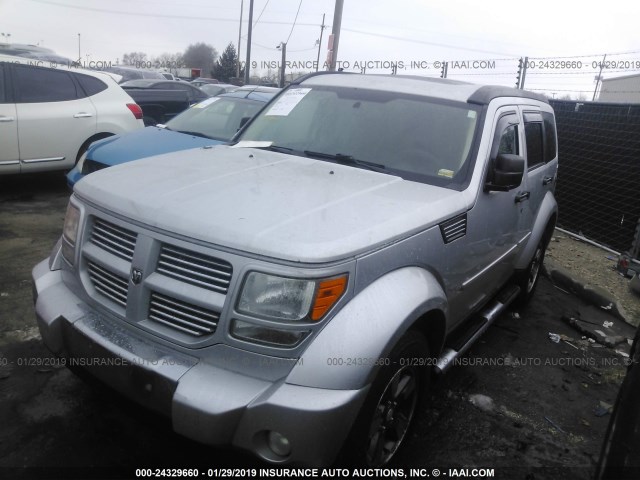 1D4PU4GK8BW598424 - 2011 DODGE NITRO HEAT SILVER photo 2