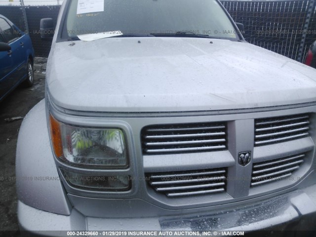 1D4PU4GK8BW598424 - 2011 DODGE NITRO HEAT SILVER photo 6