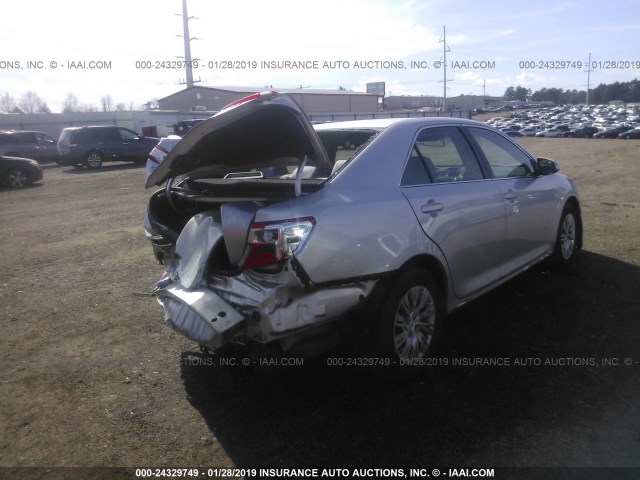 4T1BF1FK4CU174314 - 2012 TOYOTA CAMRY SE/LE/XLE SILVER photo 4