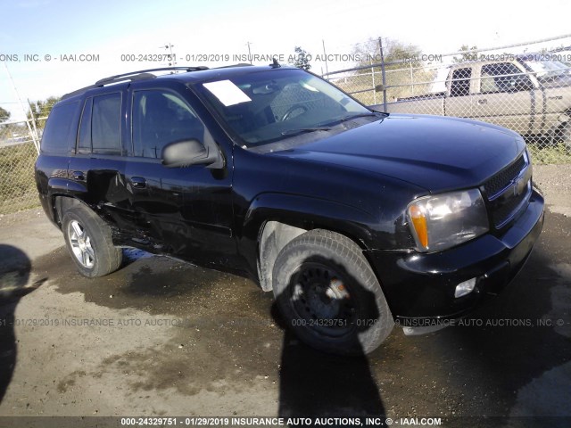 1GNDS13S072308483 - 2007 CHEVROLET TRAILBLAZER LS/LT BLACK photo 1