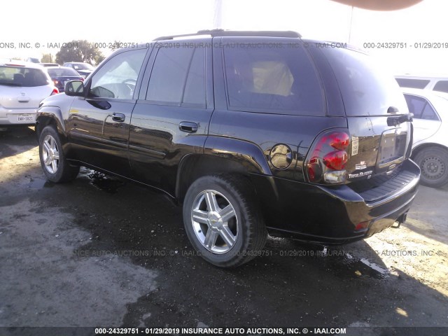 1GNDS13S072308483 - 2007 CHEVROLET TRAILBLAZER LS/LT BLACK photo 3