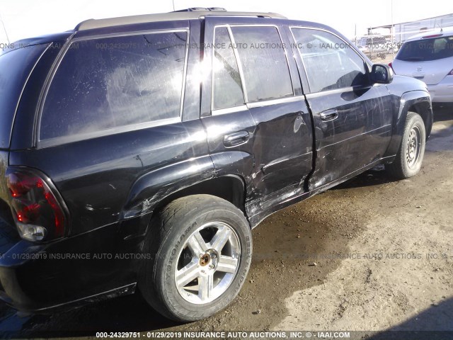 1GNDS13S072308483 - 2007 CHEVROLET TRAILBLAZER LS/LT BLACK photo 6