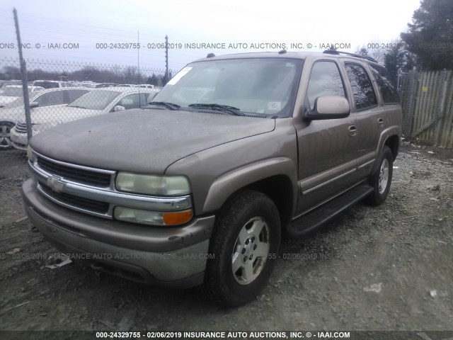 1GNEK13Z44J123128 - 2004 CHEVROLET TAHOE K1500 BROWN photo 2