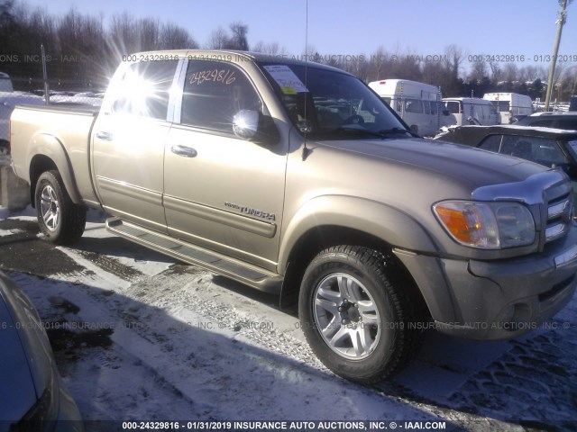 5TBDT44186S549382 - 2006 TOYOTA TUNDRA DOUBLE CAB SR5 BEIGE photo 1