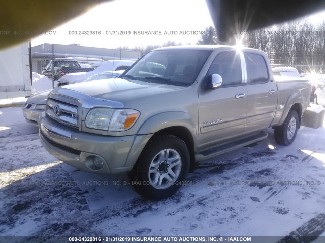 5TBDT44186S549382 - 2006 TOYOTA TUNDRA DOUBLE CAB SR5 BEIGE photo 2