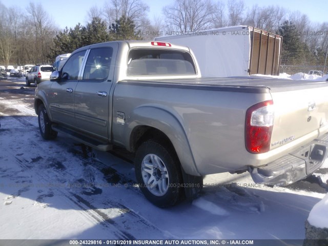 5TBDT44186S549382 - 2006 TOYOTA TUNDRA DOUBLE CAB SR5 BEIGE photo 3