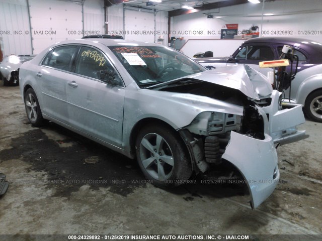 1G1ZC5EU2CF185332 - 2012 CHEVROLET MALIBU 1LT SILVER photo 1