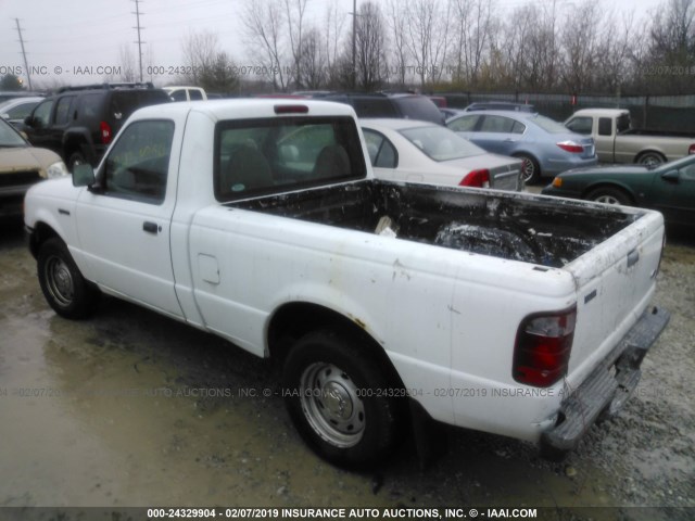 1FTYR10D03PB00189 - 2003 FORD RANGER WHITE photo 3