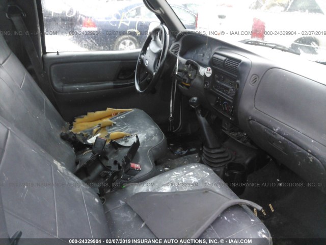 1FTYR10D03PB00189 - 2003 FORD RANGER WHITE photo 5