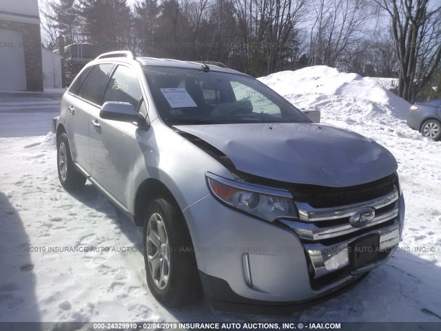 2FMDK4JC3BBB44876 - 2011 FORD EDGE SEL SILVER photo 1