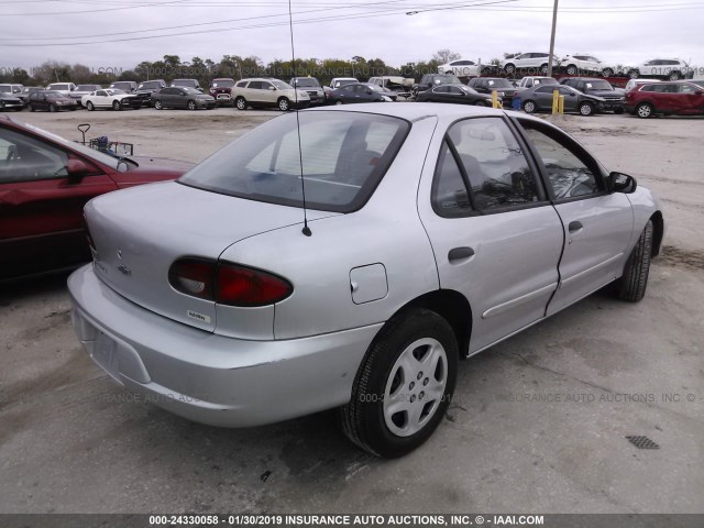 1G1JF524727144731 - 2002 CHEVROLET CAVALIER LS SILVER photo 4