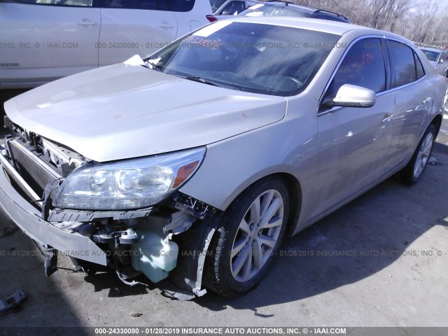 1G11F5SL1FF125255 - 2015 CHEVROLET MALIBU LTZ GRAY photo 2