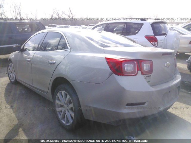 1G11F5SL1FF125255 - 2015 CHEVROLET MALIBU LTZ GRAY photo 3