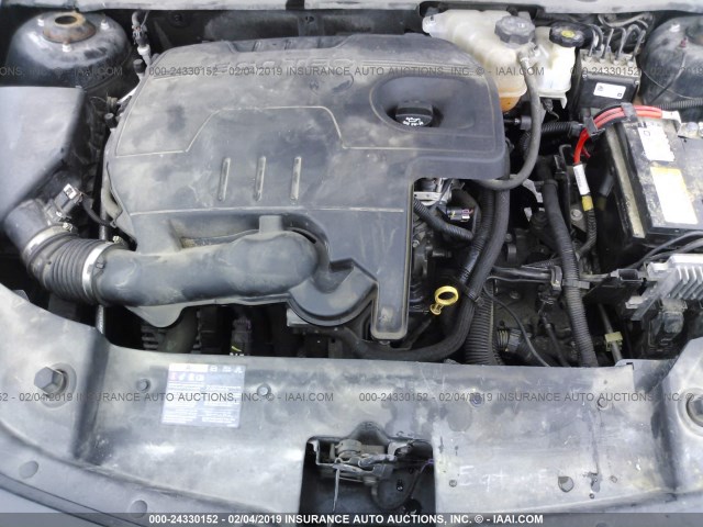 1G1ZE5E17BF341413 - 2011 CHEVROLET MALIBU LTZ შავი ფოტო 10