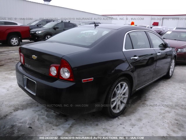 1G1ZE5E17BF341413 - 2011 CHEVROLET MALIBU LTZ შავი ფოტო 4