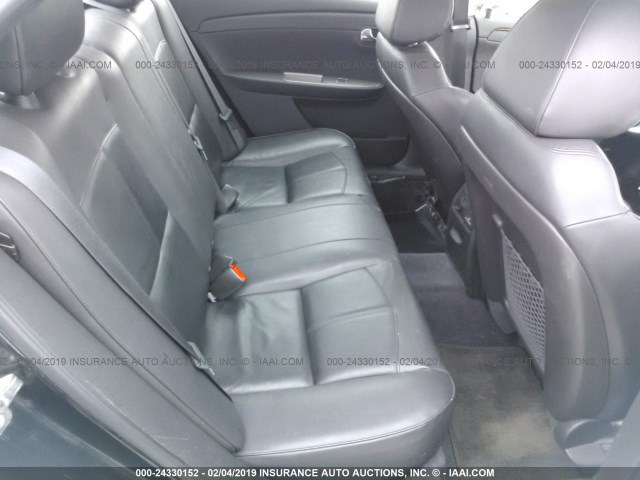 1G1ZE5E17BF341413 - 2011 CHEVROLET MALIBU LTZ შავი ფოტო 8