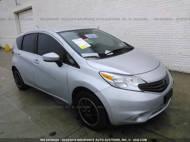 3N1CE2CP0FL377834 - 2015 NISSAN VERSA NOTE S/S PLUS/SV/SL/SR SILVER photo 1