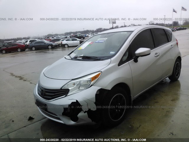 3N1CE2CP0FL377834 - 2015 NISSAN VERSA NOTE S/S PLUS/SV/SL/SR SILVER photo 6