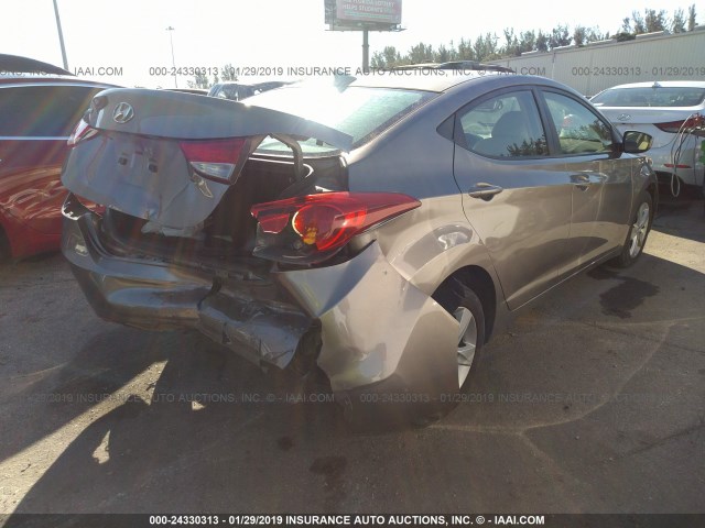 5NPDH4AE7DH414977 - 2013 HYUNDAI ELANTRA GLS/LIMITED BROWN photo 4