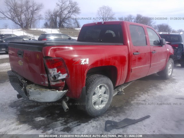 3GCPKSE7XDG212500 - 2013 CHEVROLET SILVERADO K1500 LT RED photo 4