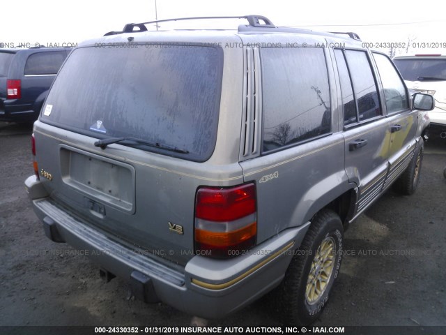 1J4GZ78Y2SC734092 - 1995 JEEP GRAND CHEROKEE LIMITED/ORVIS GRAY photo 4