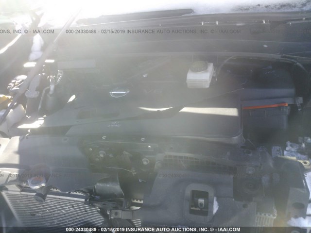 5N1AR2MM5FC618484 - 2015 NISSAN PATHFINDER S/SV/SL/PLATINUM GRAY photo 10