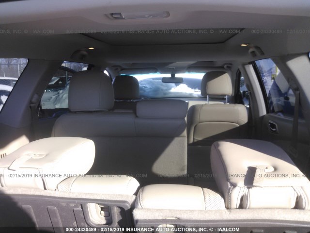 5N1AR2MM5FC618484 - 2015 NISSAN PATHFINDER S/SV/SL/PLATINUM GRAY photo 8