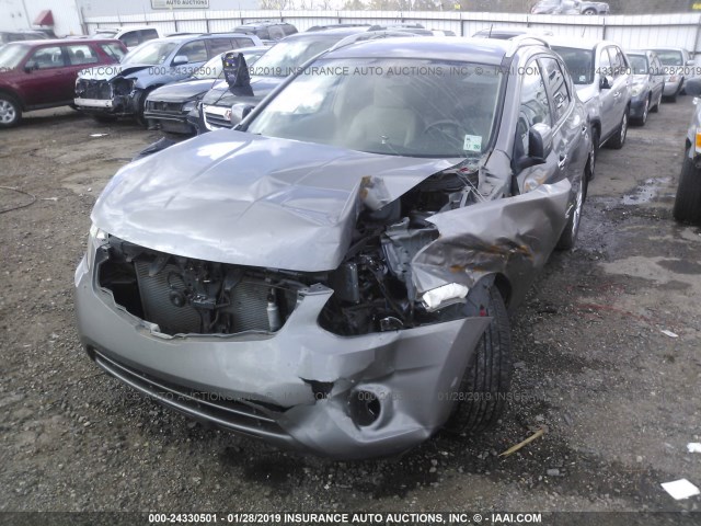 JN8AS5MT6DW502146 - 2013 NISSAN ROGUE S/SV GRAY photo 6