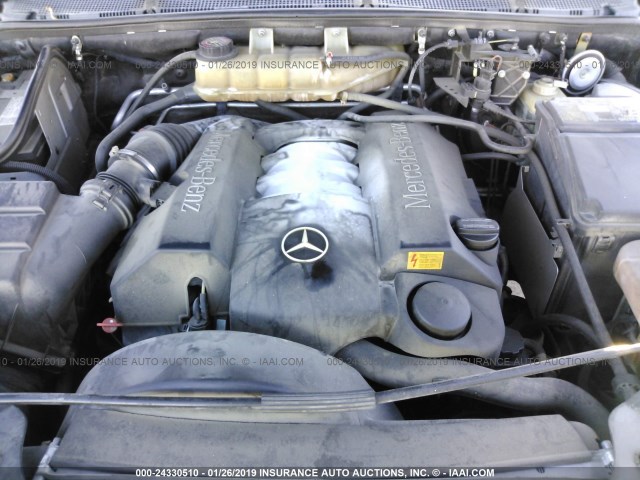 4JGAB54E7XA130276 - 1999 MERCEDES-BENZ ML 320 BLACK photo 10