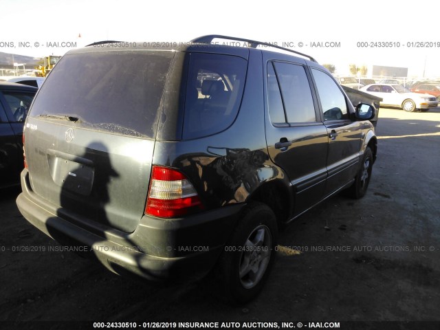 4JGAB54E7XA130276 - 1999 MERCEDES-BENZ ML 320 BLACK photo 4