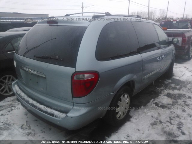 2A8GP54L46R671979 - 2006 CHRYSLER TOWN & COUNTRY TOURING Light Blue photo 4