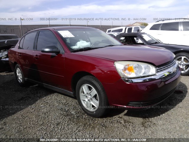 1G1ZT54805F221526 - 2005 CHEVROLET MALIBU LS RED photo 1