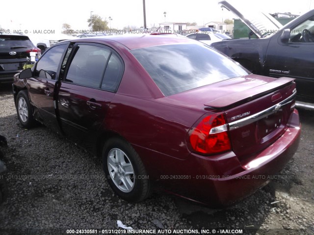 1G1ZT54805F221526 - 2005 CHEVROLET MALIBU LS RED photo 3