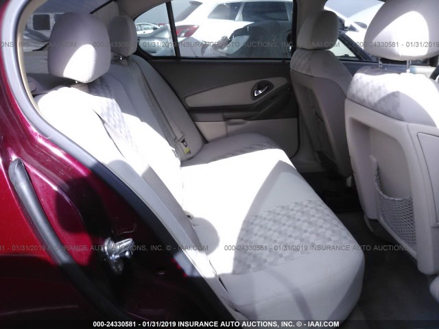 1G1ZT54805F221526 - 2005 CHEVROLET MALIBU LS RED photo 8